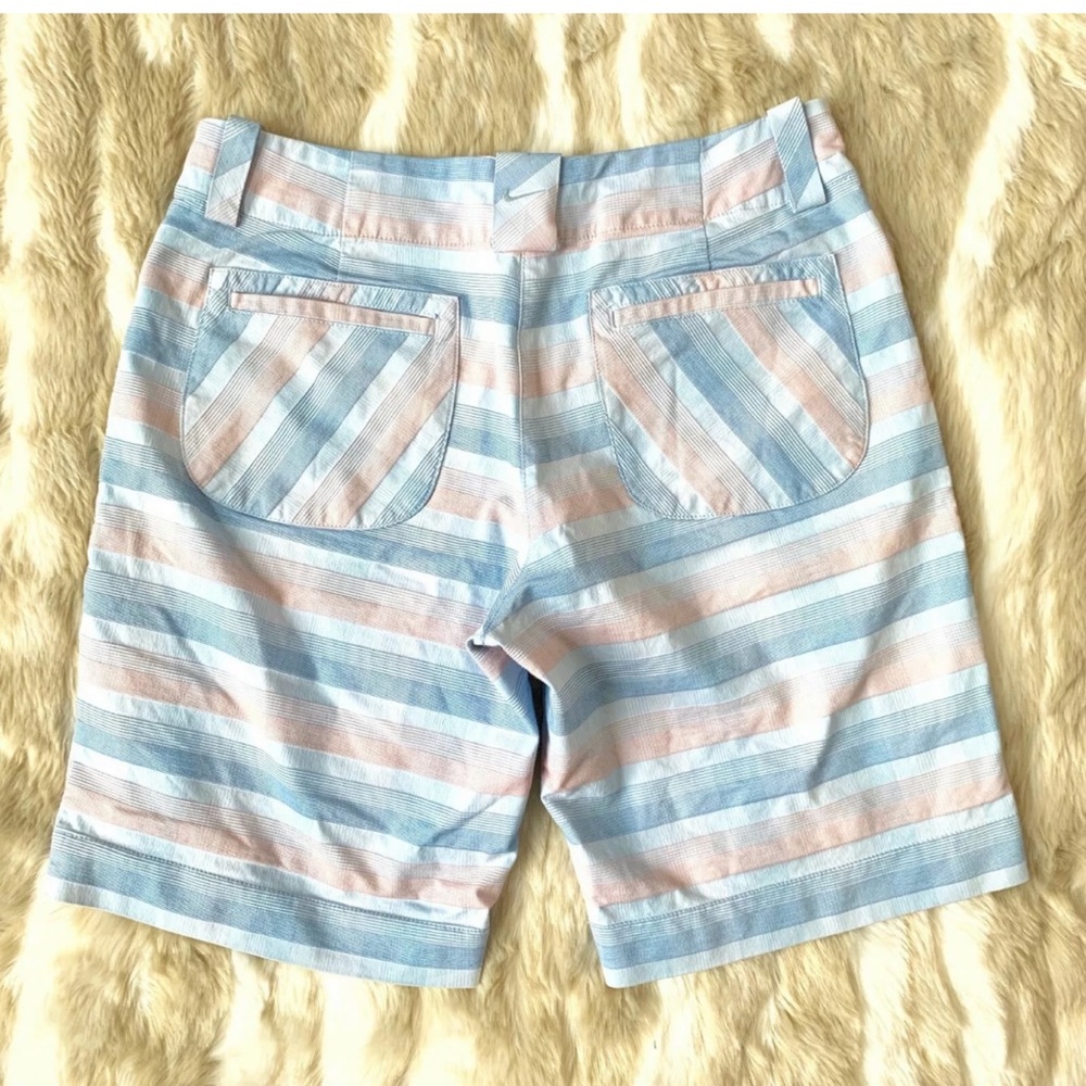 NIKE GOLF Blue Pink Plaid Bermuda Shorts - Picture 2 of 3